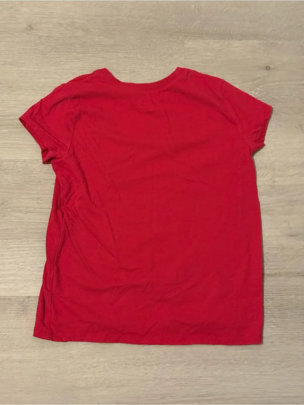 The Children's Place Red Short Sleeve Tee with Pink Cat Pour and Gold Crown